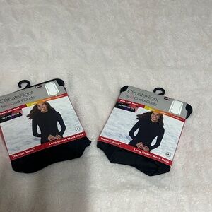 Cuddl Duds Black Long Sleeve Thermal Top